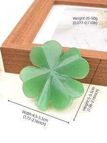 1pc Natural Aventurine Four-Leaf Clover Carved Mineral Specimen Crystal Craft Gift Home Decor Collectible - Aventurine Four-leaf Clover - View 15