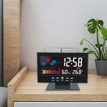 8082t Weather Clock With Color Display, Temperature - 1PC - View 8