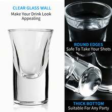 1pc Wine Glass Holder, Natural Bamboo Base, Double-Layer Wavy Design, 6 Circular Holes On Each Layer, Fits Standard Thick Glass Shot Glasses (One-Shot/Liquor Glasses), Suitable For Home Gatherings, House Parties, Birthday Parties, Wine Glass Display Tray, Convenient For Serving Drinks - Multicolor - View 5