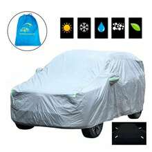 Funda impermeable para SUV de 4.8 metros, funda para coche multifuncional, resistente al sol, a la suciedad, al polvo y a las hojas secas, apta para todas las estaciones - A - Ver 2