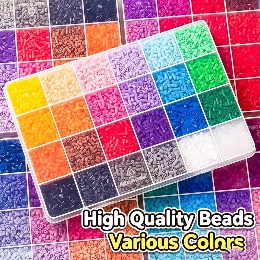 2.6mm Small Perler Beads Refill Pack, High Quality Fusion Beads, Yellow, MARD Same Color Number Same Quality Perler Beads - Multicolor - View 1