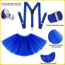 Halloween 6-Piece Adult Costume Accessories Set, Easily Create Halloween Look | Universal Size, Fits Most Adults, Temporary Adult Halloween Outfit, Includes Yellow Knit Hat, Goggles, Gloves, Tutu Skirt And Suspenders Set - Multicolor - View 2