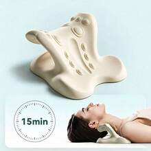 Neck Massage Pillow, Sleep Neck Support Slow Rebound Memory Foam Neck Support Cushion, Chiropractic Neck Stretcher Pillow For Sleeping Rest - Multicolor - View 2