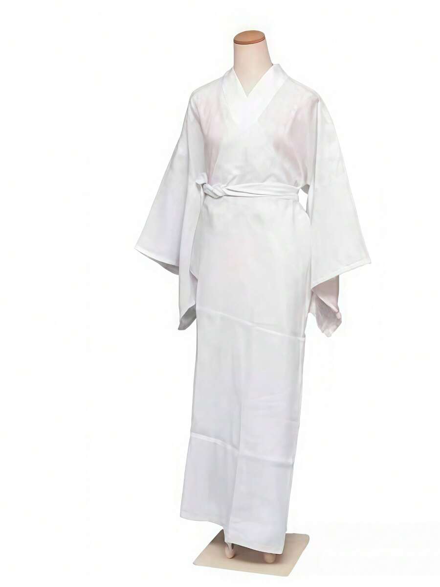 日本の着物、浴衣、白いドレス、振袖、既製のボトムシャツ、ロング肌着、裏地付き着物 - 着物インナー - チェックする 1
