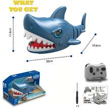 Shark Toy For Kids, Shark Toys For Boys And Girls, Sensory Fidget Toy, Ocean Animal Toy, Party Favors And Goodie Bag Stuffers, Back To School Prize, Halloween And Christmas Gift For Kids - Navy Blue - View 1