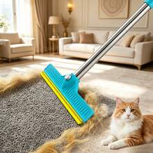Pet Cat Dog Hair Carpet Cleaner - Cat Brush, Powerful Dehairing Brush, Essential Cleaning Tool For Cats, 45-Inch Extendable Pole, Retractable, Household Cleaning Helper, Dog Supplies, Dog Toys, Small Bag, Cat Gift - Multicolor - View 14