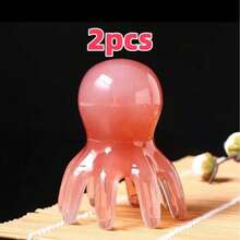 Cute Octopus Head Massager, 8-Tentacle Portable Manual Scalp Massage Tool, For Head Relaxation And Facial Care, Deep Tissue Massage Comb, Suitable For Home, Travel, Spa, Student Daily Use, Head Massager, Scalp Massager, Massage Tool - Multicolor - View 11
