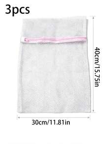1/3pcs Dedicated Underwear Laundry Wash Bag, Machine Washable Anti-Deformation Anti-Tangle, Clothing Sorting Storage Mesh Bag, Bra & Underwear Dedicated Wash Protection Bag, Home Machine Wash Cleaning Storage Bag - Clear - View 13
