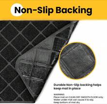 Black Mesh Cat Litter Mat, 61 X 43 Cm, Waterproof Litter Trap Mat For Cat Litter Boxes, Easy To Clean - Black - View 2