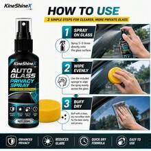 30ml Car Glass Privacy Spray, Reduces External Visibility And Protects Privacy. Anti-Glare Fast-Film For Car Windows. Provides Interior Protection And Modification Service For Car Owners. Car Window Privacy Protection Spray Product - Black - View 4