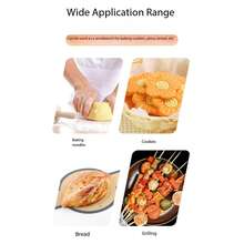 Air Fryer Silicone Mat, Non-Stick Oil-Resistant Reusable High-Temperature Resistant Baking Mat, Easy To Clean Oven Cooking Mat, Kitchen Baking Accessory - View 11