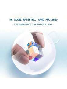 Optical Glass X-Cube Birefringent Cube: RGB Combination Separator Prism, Educational Gift, Classroom Physics Experiment, Suitable For Ages 14 And Up - Multicolor - View 5