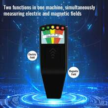 5-LED EMF Meter Magnetic Field Detector Ghost Hunting Paranormal Equipment Tester Portable Counter Professional EMF Meter Tester - Multicolor - View 6