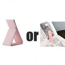 2‑In‑1 Foldable Phone Holder, Finger Hand‑Grip Strap & Curved Desktop Stand Compatible With Most Smartphones - Multicolor - View 10