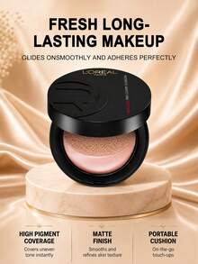 L'Oreal Infallible 氣墊粉底液 柔霧可疊加遮瑕 340 14g - #340 - 查看 5