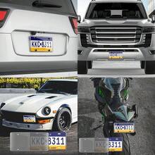 Colored License Plate Protective Cover, 1pc License Plate Cover, Suitable For Cars, Trucks, And SUVs, Universal 12x6 Inch US Standard Plate Size - A - View 5