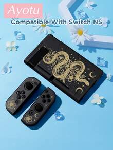 Ayotu بطانية حماية Switch بنمط الثعبان والنجمة والزهرة، متوافق مع Switch 2 الجديد (2025)/Switch NS/Switch OLED، يمكن استخدامه على محطة الإرساء دون إزالة بطانية الحماية، بطانية حماية عالمي لوحدة التحكم بالألعاب، اكسسوارات ألعاب Switch، مضاد للسقوط ومضاد للخدش، هدية الربيع الرومانسية/العودة إلى المدرسة/هدية عيد الحب - مشاهدة 17
