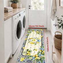 1/2pcs Lemon Pattern, Vintage Diatomaceous Earth Mat, Super Absorbent, Non-Slip, Perfect For Bathroom, Kitchen And Dining Room, Quick Drying, Machine Washable, Perfect Gift For Home Decor And Bathroom Mat - Multicolor - View 11
