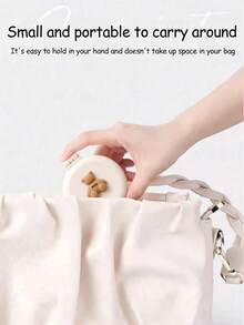 1pc Cute Foldable Air Cushion Hair Brush With Mirror, Portable Mini Compact Massage Comb, Suitable For Women - A - View 7