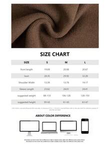 Women's Casual Knit Sweater, Slim Fit Pullover, New Autumn/Winter Design Fall - Brown - View 5