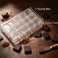 Square Chocolate Mold, Hard Plastic Candy Mold, Chocolate Size 2.8x2.8x1.5cm - QLfangkuai - View 12