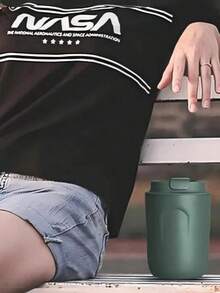 1 buah Mug Kopi Mini Stainless Steel Berinsulasi, Mug Hadiah Modis, Ringkas & Portabel, Pegangan Nyaman, Buka/Tutup Sekali Sentuh, Penting untuk Jalanan, Kantor, Kopi, Teh - MultiWarna - View 11