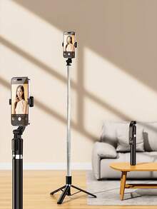 66.93 Inch/170cm LED Selfie Ring Light, Extendable Selfie Stick Tripod, Wireless Remote Tripod, Lightweight And Portable, Compatible With IPhone 16/15/14/13/12 Pro/Xs Max/X/8 Plus, Android Phones, GoPro, For Selfie/Live Streaming/Photography, Suitable For Summer Vacation, Travel, Outdoor Activities - Multicolor - View 18