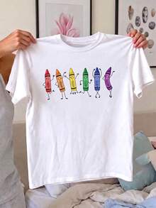 Women T-Shirts - White - View 5