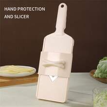2pcs Set (Slicer + Hand Guard) 6 Colors Available V-Shaped Handheld Fruit And Vegetable Slicer, V-Shaped Sharp Blade With Slicing, Shredding, And Peeling Functions, Suitable For Cabbage And Chinese Cabbage Shredding, Potato And Cucumber Slicing And Peeling, Carrot Shredding, Fruit Slicing, Easily Make Refreshing Salad Ingredients, Lightweight Handheld Operation, Universal For Home Kitchen Meal Prep And Light Meal Making, Simple And Practical Fruit And Vegetable Cutting Kitchen Tool - Multicolor - View 16