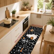 1/2pcs Halloween Ghost Pattern, Vintage Diatomaceous Earth Mat, Super Absorbent, Non-Slip, Perfect For Bathroom, Kitchen And Dining Room, Quick Drying, Machine Washable, Perfect Gift For Home Decor And Bathroom Mat - Multicolor - View 12