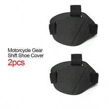 1pc/2pcs Black Motorcycle Gear Shift Protector Shoe Cover, Riding Gear Shift Lever Pad, Honeycomb Design Gear Shift Shoe Cover - A - View 9
