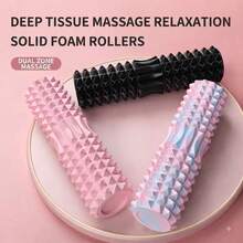 Multi-Textural Foam Wool, The Convex Protrusions Provide Deep Fascial Relaxation And Relieve Muscle Pain, And The Roller Is Portable And Fatwa For Storage.Note: Colors Are Sent Randomly. - Multicolor - View 4