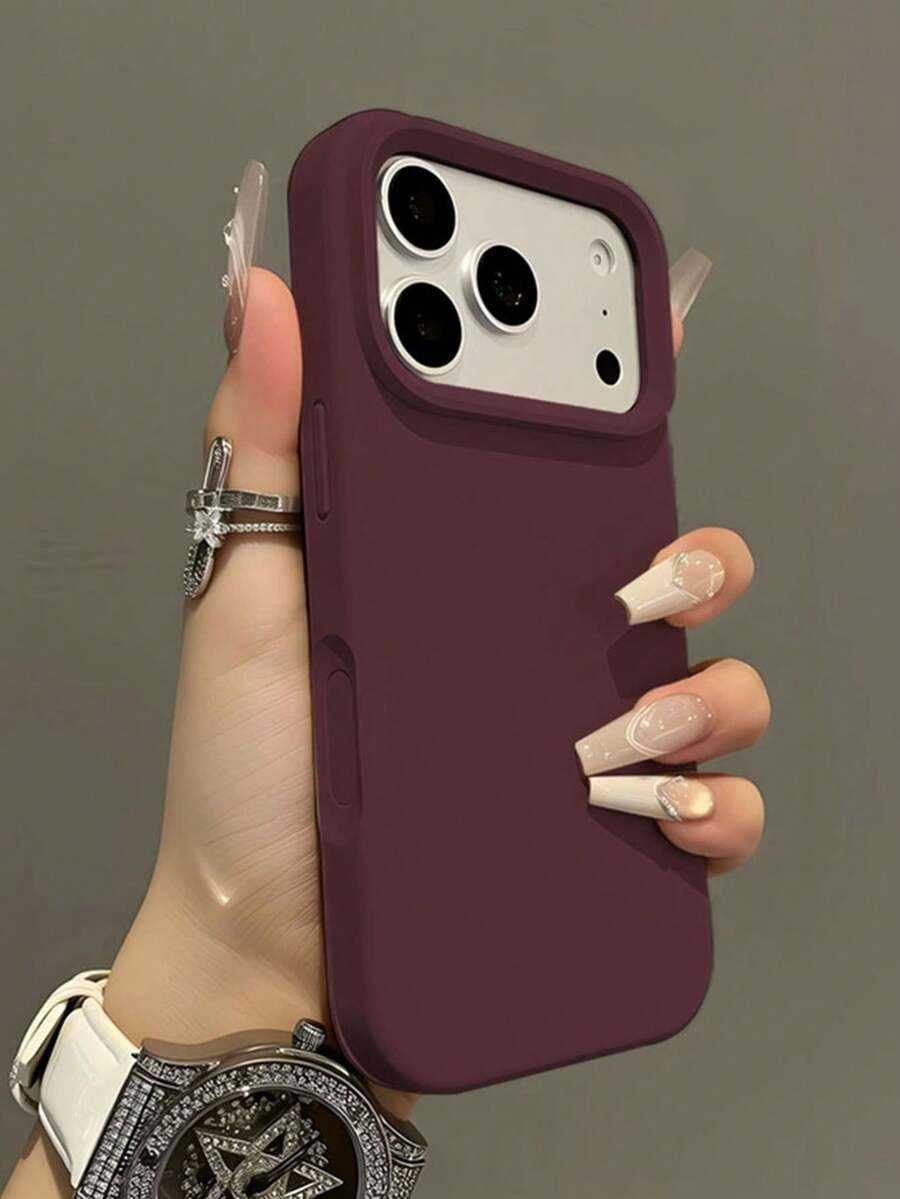Compatible With IPhone 18 Pro, 18 Pro Max, 17 Pro, 17 Pro Max, 17. This Liquid Silicone Triple-Layer Full-Coverage Soft Rubber Phone Case Provides Shock-Absorbing Protection, With An Inner Lining Of Scratch-Resistant Microfiber Material. Compatible With IPhone 13, 11, 16 Pro Max, 15, 14 Plus, 12 Mini, XS, Max 7, 8 Plus. Fresh Summer Phone Case. - Plum - View 1