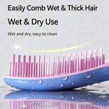 مشط Dexterous Comb TT الجديد للشعر المستقيم، مشط طويل المقبض، مشط الملكة، مشط تدليك، مشط سحري مضاد للتشابك، مشط تنعيم الشعر، مشط تكثيف الشعر - متعدد الألوان - مشاهدة 8