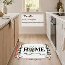 1/2pcs Floral Pattern, Vintage Diatomaceous Earth Mat, Super Absorbent, Non-Slip, Perfect For Bathroom, Kitchen And Dining Room, Quick Drying, Machine Washable, Perfect Gift For Home Decor And Bathroom Mat - Multicolor - View 10