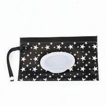 1/2 Pack Wet Wipe Holder, Star Pattern, Reusable Portable Wet Wipe Bag, Wet Wipe Dispenser Container, Travel Wet Wipe Storage Box, Christmas, Halloween, Thanksgiving Gift - Multicolor - View 13