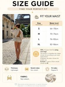 Elegant Women's 2 Pieces Set, High Neck Backless Sleeve Top Paired With Contrast Trim Shorts, Suitable For Vacation, Dates, And Everyday Wear Summer - Apricot - View 4