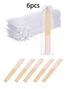 White Paper Fan DIY Hand-Painted Style Flat White Paper Hand Fan Wedding Folding Fan Portable Party And Wedding Supplies Hand Fan - White - View 12