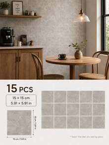 SUPSTICKER Marble Pattern Floor Tile Stickers, Matte PVC, Peel And Stick, 5 Or 15pcs, 15/20/30cm, For Kitchen, Bathroom And Entryway - Marble Pattern - View 26