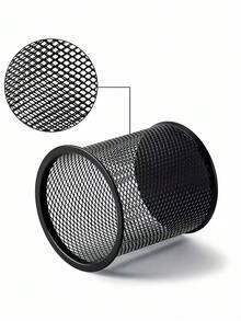 Hollow Mesh Pen Holder Storage Box Multifunctional Stationery Organizer Rack Makeup Brush Holder For Storing Eyeshadow Brushes Pencils And Various Office Stationery For Student Back To School Desktop Decor School Supplies Vanity Accessories - Multicolor - View 10