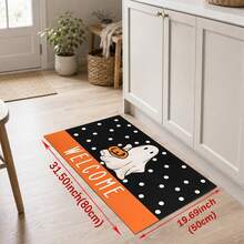 1/2pcs Halloween Ghost Pattern, Vintage Diatomaceous Earth Mat, Super Absorbent, Non-Slip, Perfect For Bathroom, Kitchen And Dining Room, Quick Drying, Machine Washable, Perfect Gift For Home Decor And Bathroom Mat - Multicolor - View 13