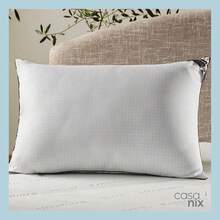 Travesseiro De Cama Altenburg Antistress Com Fios De Carbono 50X70cm Suporte Ideal Dormir de Lado - Branco - Visão 9