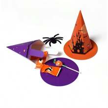 Funny Halloween Witch Hat Shaped Candy Packaging Box, Colorful Cartoon Gift Box For Trick Or Treat - Multicolor - View 9