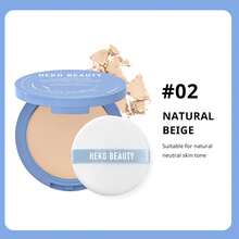 Oil Control Matte Flawless Lasting Waterproof Pressed Powder Face Makeup 10g - Multicolor - View 8