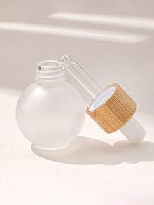 Round Frosted Glass Dropper Bottles, Empty Refillable Essential Oil Vial With Glass Pipette, Leakproof Mini Cosmetic Serum Dispenser, Portable Travel Size For Skincare Aromatherapy Diy Face Oil, Reusable Matte Glass Container For Vanity Purse Daily - View 8