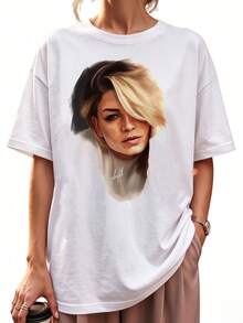 Women T-Shirts - 白色 - 查看 1