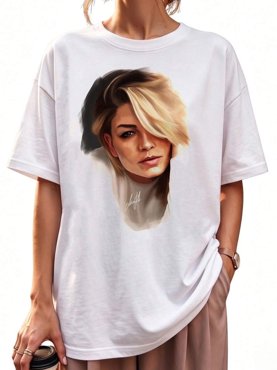 Women T-Shirts - 白色 - 查看 1