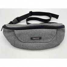 Bauchtasche Gürteltasche Hüfttasche Sport für Damen und Herren Outdoor Groß Handytasche Umhängetasche Camping Wandern Fitness Fahrrad Running - Grau - Übersicht 1