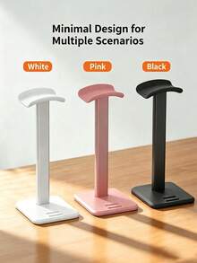 1pc Headphone Stand, Desktop Multi-Function Phone Storage Rack, Student Gaming Headset Holder - Multicolor - View 4