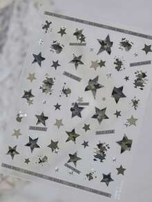 Beautizon Nailartlab 梦幻星空美甲贴纸，多种尺寸星星组合，闪耀精致，营造氛围。清晰细腻的印刷，整齐的裁剪，轻盈柔韧的材质，紧密贴合指甲弧度。易于粘贴，防水耐磨，即使是美甲新手也能轻松打造星光璀璨的指尖造型。 - 彩色 - 查看 15